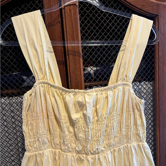 SOLD - Staud Ida Midi Dress XL Yellow - Picture 6 of 7